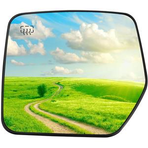 Upgrade Left Driver Side Heated Mirror Glass Replacement With Rear Holder Fit for Jeep Compass Patriot 2007 2008 2009 2010 2011 2012 2013 2014 2015 2016 2017