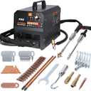 Dent Puller Welder 3500W 4200A Stud Welder Dent Repair Kit 6 Welding Modes Auto Body Spot Welder Dent Puller Machine Dent Removal Tool with Auto/Manual Welding & Overheat Protection for Car/Truck 110V