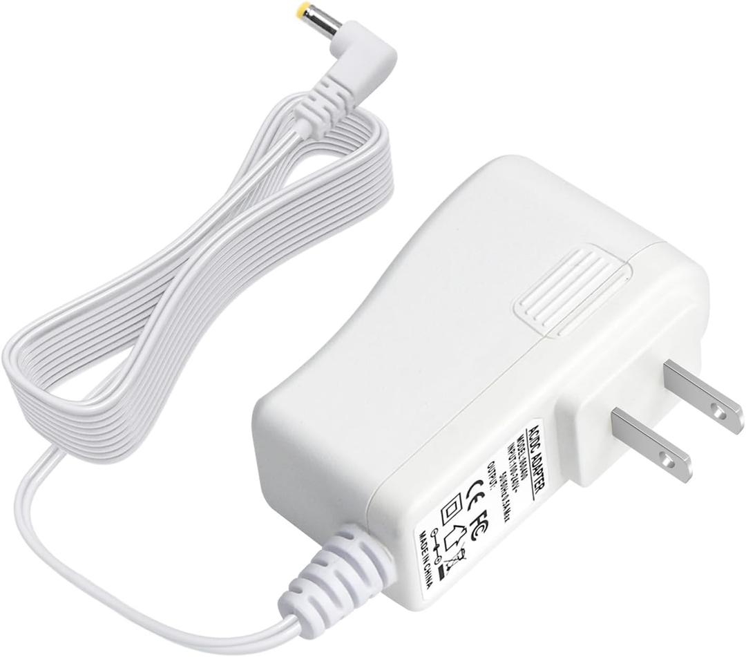 Power Cord for VTech Baby Monitor Charger, Compatible with VM901 VM919HD VM919-2HD VM819 VM819-2 PU Video Monitor Handheld Screen Parent Unit 5V White Aadpter Cable (Not for Baby Unit Cam)