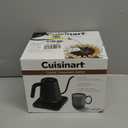 Cuisinart GK-1 Digital Goose Neck Kettle, Precision Gooseneck Spout Designed for Precise Pour Control that Holds 1-Liter, 1200-Watt Allows for Quick Heat Up, Stainless Steel, Black