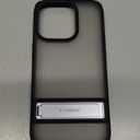 TORRAS MarsClimber for iPhone 14 Pro Case with Stand, [3 Stand Ways Metal Kickstand] [8FT Military Grade Drop Tested], Protective Slim Translucent Matte iPhone 14 Pro Phone Case for Women Men, Black