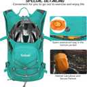 Hydration Backpack,Lightweight Hiking Backpack with 2L Water Bladder,Water Backpack for Biking, Running, Festival
