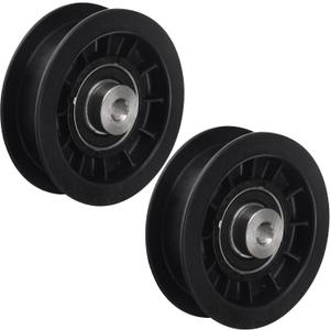 Karbay 539110311 Lawn Tractor Idler Pulley Replacement Compatible with Husqvarna Craftsman Poulan Zero-Turn Mower 14259, 84005748, 607163-3/8" ID & 3-1/2" OD (2 Pack)