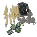 Electric Candles with Candlesticks 12pc