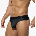 Men's Striped G-String Thongs Breathable T-Back Underwear Bulge Pouch Lingerie M
