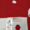 Amlie Home Christmas Knit Throw for Couch, Reversible Soft Cozy Chenille Blanket for Home Decor Gift for Family, 50" x 60", Red Christmas Candy Cane