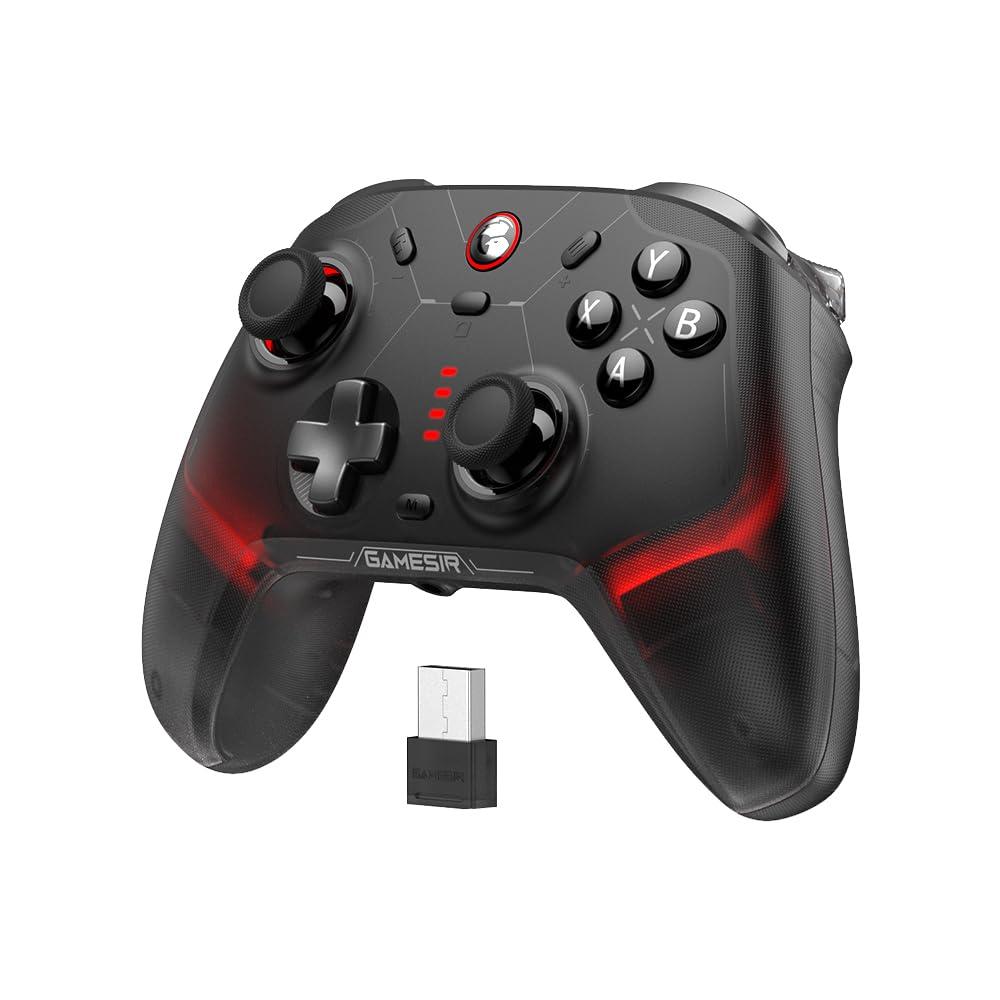 GameSir Cyclone 2 Pro Wireless Controller for Switch, Windows PC, Steam, Android, iOS, PC Game Controller with Mag-Res TMR Sticks, Hall Effect Triggers, RGB Lightning, 6-Axis Gyro, Turbo without Charging Dock(Black)