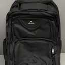 MATEIN Rolling Backpack, 17 inch Water Resistant Wheeled Laptop Backpack, Carry on Luggage Business Bag, Overnight College Computer Bag Trolley Suitcase for Men Women Adults to Travel, Black