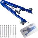 Watch Spring Bar Plier Tool, Spring Bar Tweezer, Watch Band pliers with Robust 8 Alloy Steel Pins, Watch Band Pins Replacement Tool (Blue)