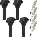 OCPTY 4 ignition coils with 4 iridium Spark Plugs fits 4720106151 4720106140 UF710 for Subaru Forester Impreza Legacy Crosstrek 13 16