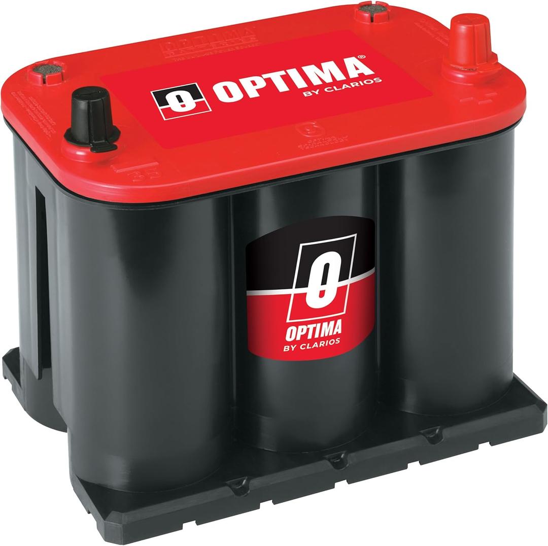 OPTIMA Batteries High Performance 35 RedTop Sealed AGM Car, Truck and SUV Starting Battery, 720 CCA, SAE Terminal, Maintenance Free, Versitile Mounting