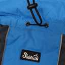 SlowTon Dog Winter Coat, Windproof 3 Layers Thick Warm Fleece Lining Dog Jacket for Cold Weather, Reflective Dogs Apparel with Leash Opening for Medium Large Dogs(Blue,M)