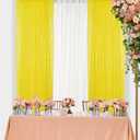 ShinyBeauty Yellow Backdrop Curtain Sequin Curtains 2 Panels 2FTx8FT Window Curtains Glitter Backdrop Curtains Yellow Sequin Photo Backdrop Shower Curtain Panels (2FTx8FTx2PC)