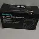 Nekteck Shiatsu Neck Massager with Heat for Pain Relief Deep Tissue, 2026 Upgraded 3D Back Shoulder Kneading Massage Pillow, Body Muscle Relaxation Tools Gifts for Him Her, Black (NOT Cordless)