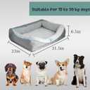 Orthopedic Dog Bed for Medium Dogs,Waterproof Medium Size Dog Sofa,Supportive Foam Pet Couch with Removable Cover,Non-Slip Bottom and Waterproof Lining,Machine Washable