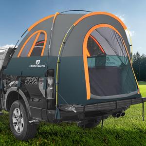 Truck Bed Tent 6.5ft: Easy Set Up Umburato Pickup Truck Tents for Camping, Waterproof PU3000mm Canopy for Truck Camper, Portable, Spacious for 2 Person Green (Olive & Orange)