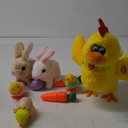 11 Pcs Easter Plush Toys Include Electric Stuffed Laying Egg Chicken Dancing with Sound Music Interactive Hopping Rabbit Walking Bunny Eggs Stuffed Animals Easter Gift