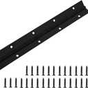 Piano Hinge 36 Inch x 1.2 Inch Heavy Duty Stainless Steel Black Continuous & Piano Hinges for Cabinets Boat Marine Door, 0.04" Leaf Thickness 1.2'' Open Width