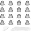 Hearing Aid Domes - Double Layer Closed Type Power Dome for Resound SureFit RIC and Open Fit BTE Hearing Amplifier Ear Tips Accessories with Carry Case (Small 20pcs Pack)