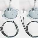 2PCS TYC-40 AC 12V 50/60Hz Synchronous Motor 5RPM CW/CCW 2-3W for LED Decoration Christmas Ornament (Shaft Length 33mm)