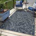 Keen Home Design Waterproof Indoor Outdoor Area Rug 5x8, Patio Deck Porch