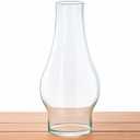 Oil Lamp Chimney Replacement,3 Inch Fitter x 8.3 Inch Tall Kerosene Lamp Globe,Clear Glass Light Globe,Hurricane Lamps Globes Shade Cover,Glass Chimney for Oil Lamps for Indoor Use