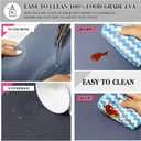 10Pcs Refrigerator Liners, Washable Fridge Liner Shelf Mats Refrigerator Pads for Cupboard Cabinet Drawer Home Kitchen Accessories Organization (Grey)
