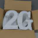 Forwe 2026 Graduation Decorations, 8 LED Marquee Light Up Letters GRAD 2026 Kindergarten High School College Graduation Decorations Party Supplies (White)
