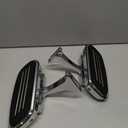 Motorcycle Passenger Floorboards - Chromed Streamline Street Glide Footboards with Mount Bracket Kits Replacement for Road King Street Glide Electra Glide Touring Models 1993-2022
