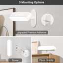 Hensam Battery Operated Wall Sconces, Wireless LED Wall Sconce Set of Two, Rechargeable Wall Lights for Living Room, 5 Colors Dimmable Wall Lamps for Bedroom, White 2 Pack