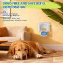 Dog Calming Diffuser, 4 in 1 Puppy Pheromones Calming Diffuser, Relaxing Pheromone for Dogs Relief Stress Anxiety Reduce Aggression Barking, Help Train Dog to Pee, 2 Diffuser 2 Refill(48ml)