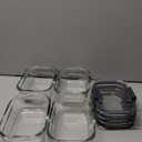 Rubbermaid Brilliance Glass Food Storage Containers, 3.2 Cup, Set of 4, BPA-Free, Leak-Proof, Clear