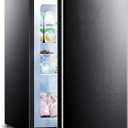 Electactic 3.0 Cu.ft Small Freezer, Mini Upright Freezer with Adjustable Thermostat, Removable Shelves, Reversible Single Door, for Bedroom/Home/Dorms/Apartment, Sanded Black