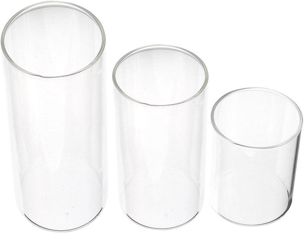 36pcs Candle Windproof Cylinder Shade for Home Decor Wedding Party Centerpieces Elegant Transparent Candle Holders for Warm Atmosphere, Size: 4", 6", 7 3/4"