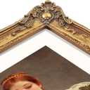 SIMON'S SHOP 11x14 Picture Frame Matted to 8x10 Photo, Vintage Gold Picture Frames 11x14 with Mat for 8x10 Artwork, Wall and Tabletop Display Poster Frames