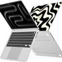 for MacBook Pro 14 Inch Case 2026 2025-2021 M5/M4/M3/M2/M1 Models A3427 A3426 A3434 A3401 A318 A3112 A2992 A2918 A2779 A2442, Protective Cover with Screen & Keyboard Protector - Blue Wave