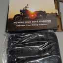 Motorcycle Seat Cushion, 3D Honeycomb Gel Breathable Shock-Absorbing Motorbike Seat Pad for Long Rides, Comfortable Pressure Relief Motorbike Chair Cover, Universal Fit