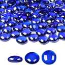 SUREAM Glass Beads for Vases, 1 LB Vase Fillers for Centerpieces, Vase Filler Beads for Table Fish Tank Aquarium Gravel Home Decoration(Deep Blue)