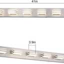 LED Wall Brushed Nickel Vanity Lights for Bathroom Light Fixtures 36W Adjust 3 Colors Modern Bath Lighing Over Mirror LED Vanity Light (6-Light,41inch)