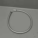 31 Inches Bidet Hose,Explosion Proof,Anti Winding,Silicone High Pressure Showerhead Hoses For Cleaning,Fits G1/2 Standard Interface,360 Rotation,Silver,Flexible Short Shower Hose Replacement