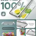 60 PCS Food Storage Containers with Lids Airtight, (30 Lids & 30 Containers) Leak proof Containers Set for Kitchen, Meal Prep, BPA-Free, PVC-Free Plastic, Microwave/Dishwasher Safe, Extra Labels & Pen