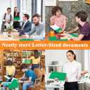 25Pcs Green Folders with Pockets,2 Pocket Folders Bulk,Holds 100 Sheets (50 per Pocket),Assorted Colors,Office Or School