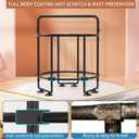 Trampoline for Kids, Upgrade Full Anti-Rust 440lbs Indoor Outdoor Toddler Trampoline with Net, 55" Adjustable Baby Toddler Trampolines Accessories Dart Board