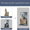 Acrylic Display Case Compatible with Lego Hogwarts Castle: The Main Tower, Dust-Proof Protective Showcase Box for Lego 76454 (Only Case - Model Not Included)