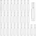 30Pcs 15ml Clear Vacuum Lotion Pump Bottles without Straw Empty Refillable Airless Cream Jars Mini Cosmetic Containers for Essense Foundation Gel Moisturiser,2 Pipettes,1 Funnel