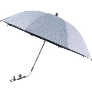 Baby Pram Umbrella with Adjustable Universal Clamp,Children Buggy Sun-Proof Parasol with Clip On UPF 50+ Great for Pushchair,Strollers