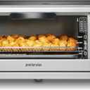 Proctor Silex Simply-Crisp Air Fryer Toaster Oven Combo with 4-in-1 Functionality (Air Fry, Bake, Broil & Toast), 1200 Watts, Fits 4 Slices or Personal Pizza, Auto Shutoff, Black (31265)