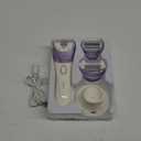 VOYOR Epilator for Women, Cordless Epilators Hair Removal for Women, 3 in 1 Hair Removal Device for Leg Arm Face with 30 Tweezers, Rechargeable Wet & Dry Electric Lady Shaver & Trimmer BM300 (Purple)