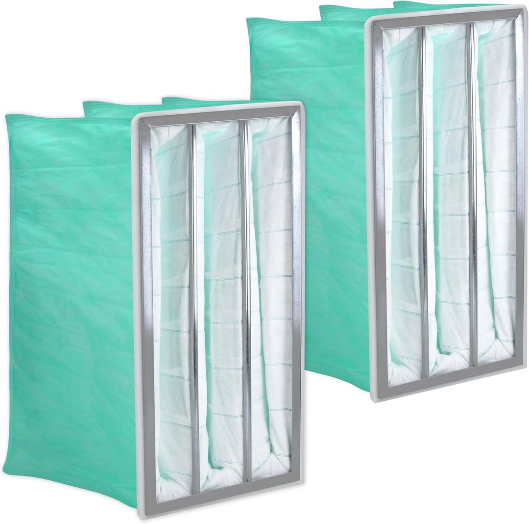 2 PCS MERV 14 Synthetic Pocket Air Filter, 24"x12"x12"（708733）