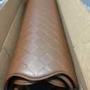 DEXI Kitchen Floor Mats Cushioned Anti Fatigue, 23x71 Runner Rugs Brown, 71"L x 23"W x 0.4"Th